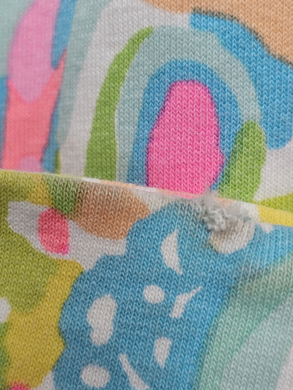 Lilly Pulitzer Half Zip Pullover Medium Tropical Print Pink Blue Green - Picture 12 of 12